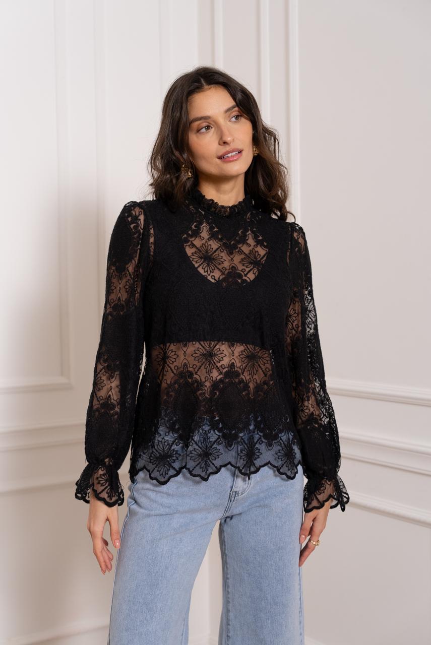 Blouse en dentelle