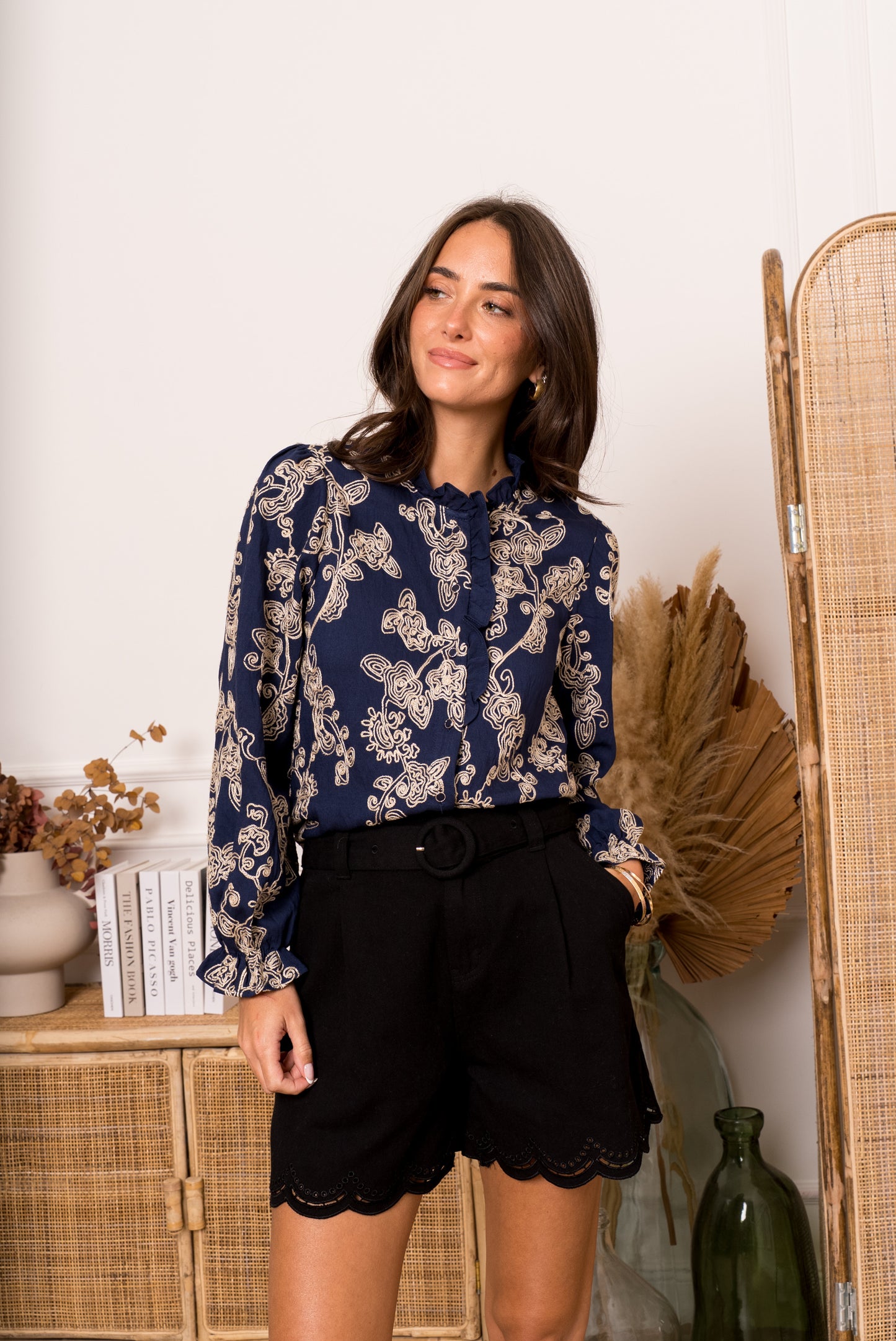 Chemise brodée