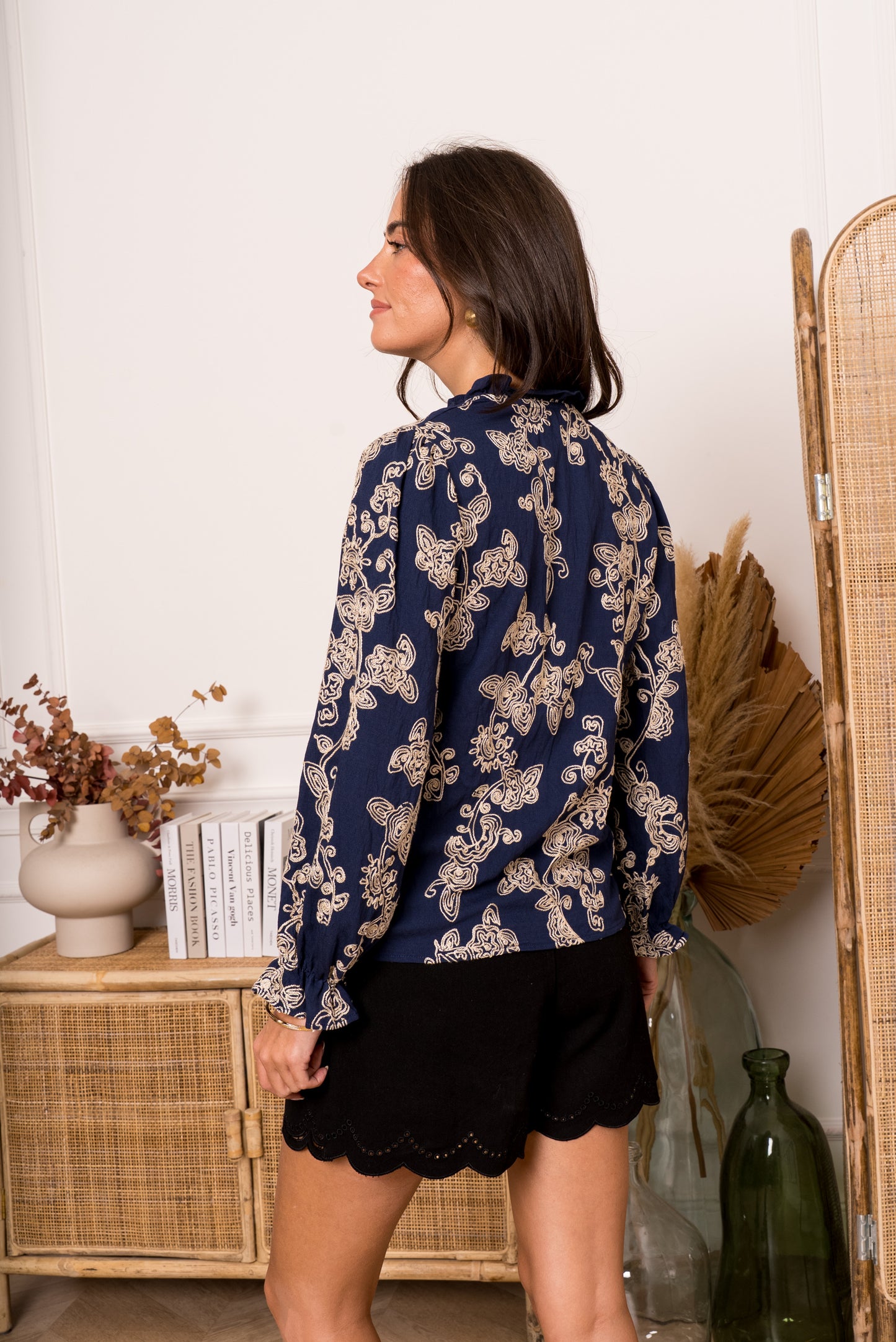 Chemise brodée