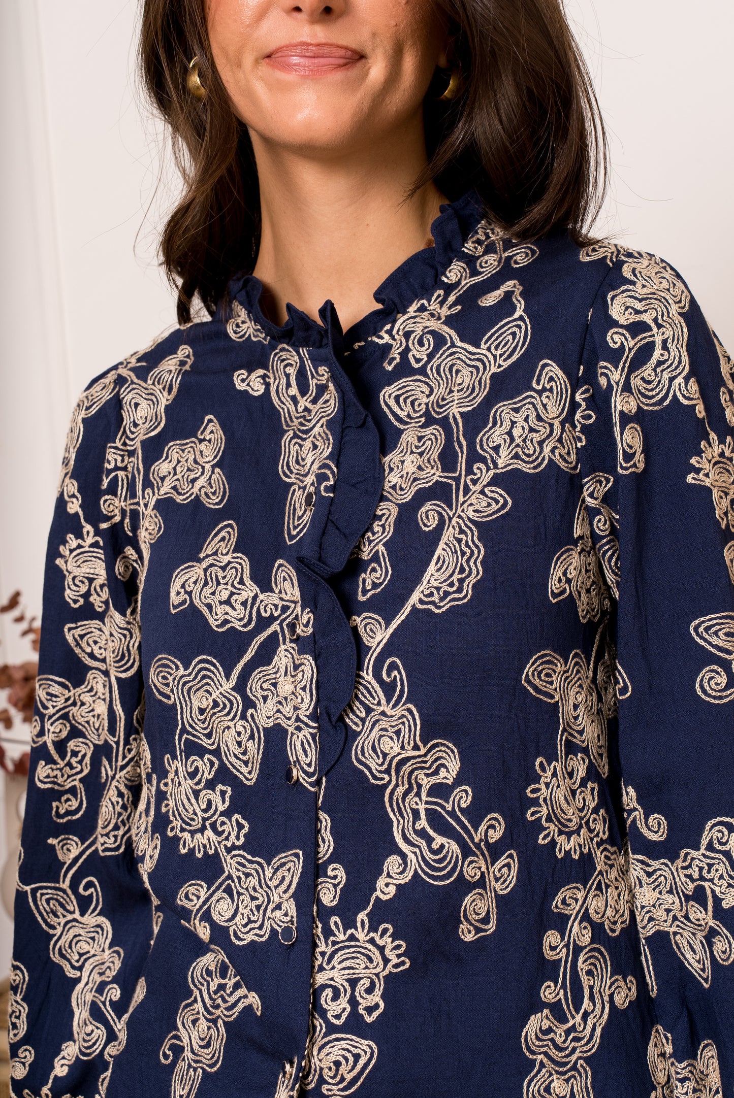 Chemise brodée