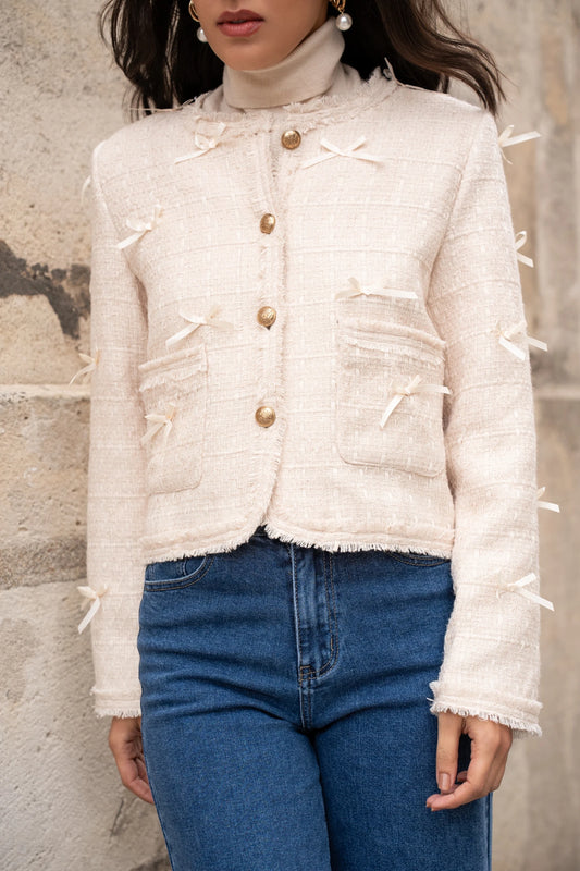 Veste en tweed & noeuds