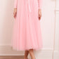 Jupe en tulle rose fluo