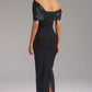 Robe maxi garnie de pierres