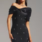 Robe maxi garnie de pierres
