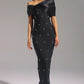 Robe maxi garnie de pierres