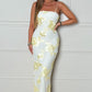 Robe élégante en tulle brodé
