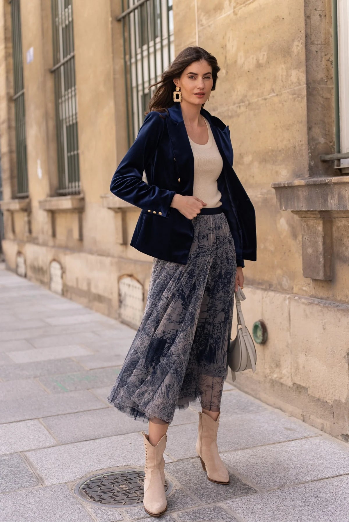 Jupe en tulle imprimé