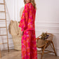 Pantalon palazzo imprimé floral