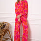 Pantalon palazzo imprimé floral