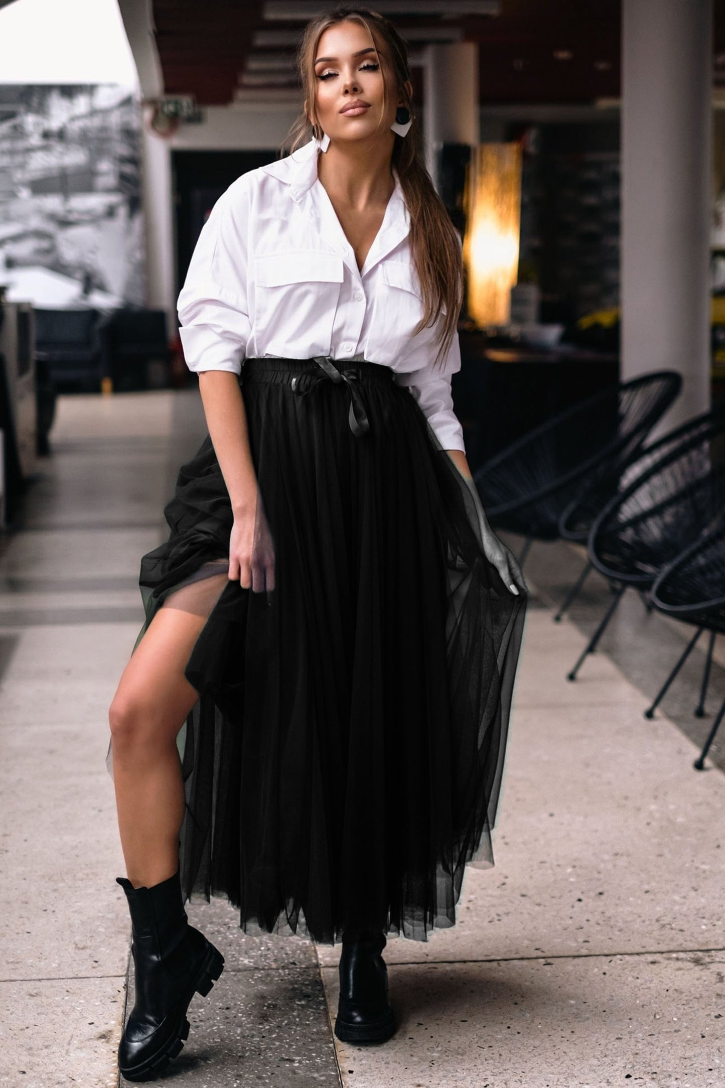 Jupe en tulle noire