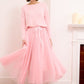 Jupe en tulle rose fluo