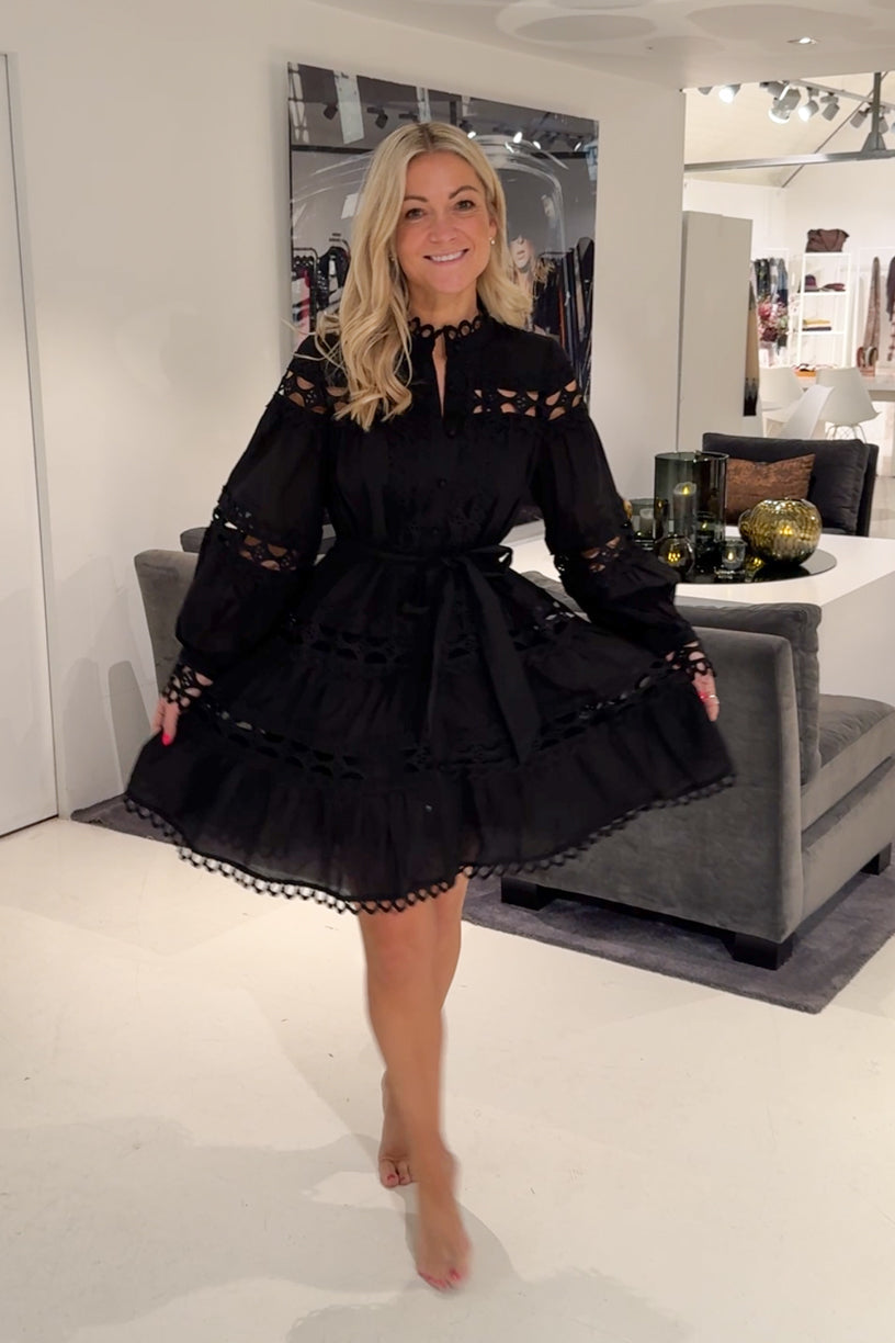 Robe en coton ajouré