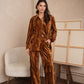Ensemble chic casual en velours froissé