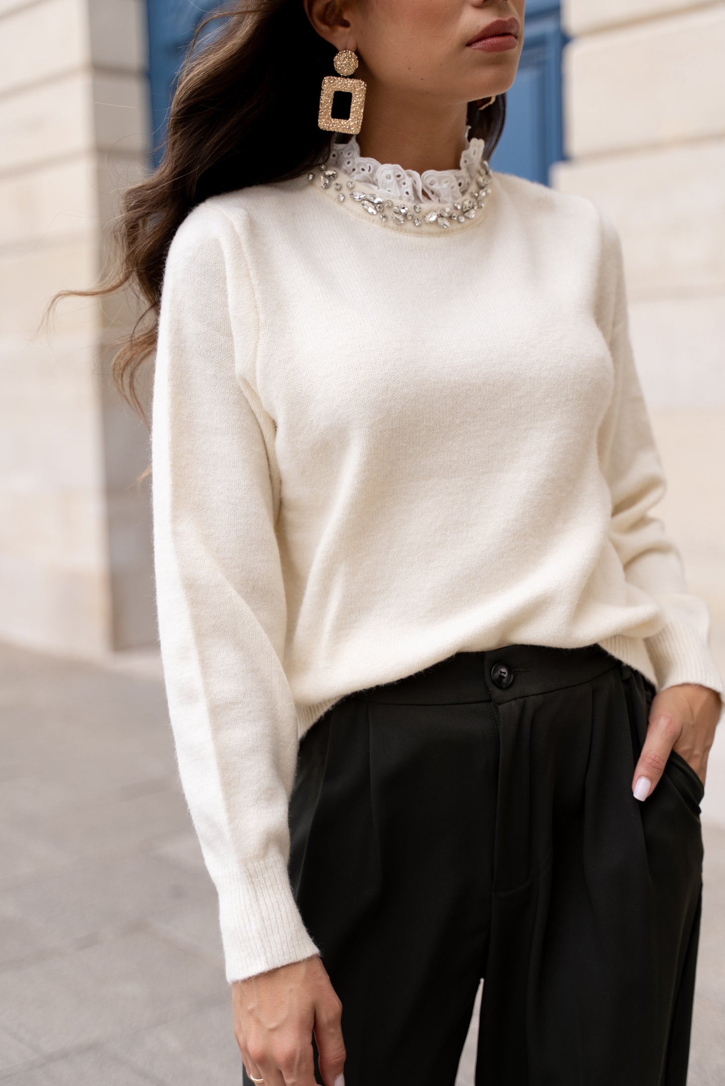 Pull Élégance Nude