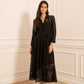 Robe longue en dentelle