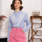 Chemise rayée col victorien