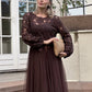 Jupe en tulle brun foncé
