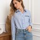 Chemise rayée en coton