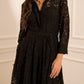 Robe longue en dentelle