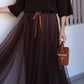 Jupe en tulle brun foncé