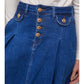 Jupe longue en jean large