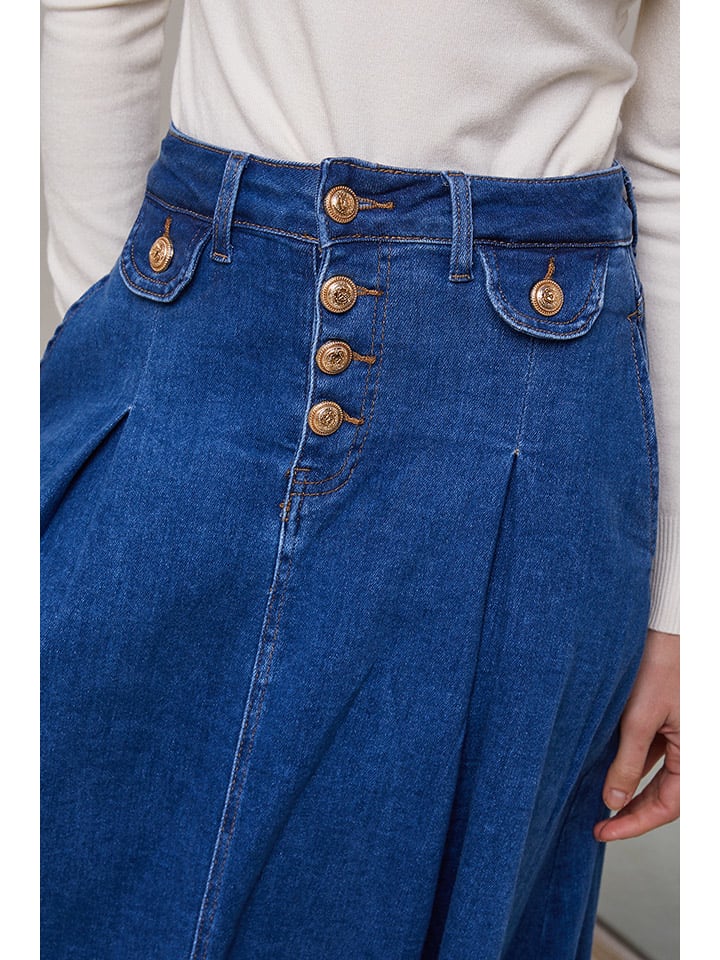 Jupe longue en jean large