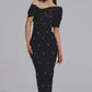 Robe maxi garnie de pierres